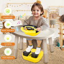 Yellow RedCrab Kids Steering Wheel Toy with Brake and Gas Pedals
