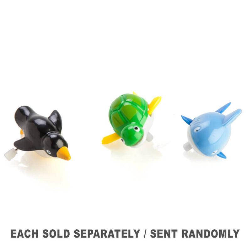 Wind-Up Swimming Animal Toys for Bath Time – Set of 3 Assorted Designs