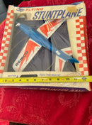 Remco 1965 Electronic Flying Stunt Plane Toy with Box - Untested Battery Operated