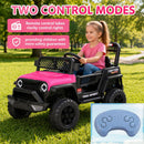 Remote-Controlled Electric Ride-On Car with Swing and Music for Children Aged 3-5