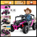 Kids 12V Electric Ride-On UTV with Trailer, Remote Control, and LED Lights