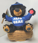 Papa Bear Animated Plush Toy Singing "Huntin' Fishin' Lovin' Everyday"