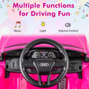 INFANS Pink Audi SQ8 Ride-On Vehicle for Ages 3 and Up