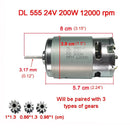 High-Speed 24V 555 12000RPM DC Motor Upgrade for Ride-On Vehicles