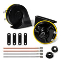 Dual Tone Waterproof Electric Snail Car Horn Kit - 12V, Set of 2