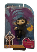 WowWee Fingerlings Finn Black Interactive Baby Monkey with Over 40 Sounds