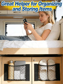 Set of 4 Elastic Stretch Netting for SUV and Truck Cargo Storage