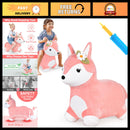 Playful Fox Hopper for Toddlers - Outdoor Ride-On Animal Fun for Girls