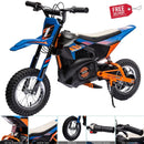 High-Speed 24V Electric Dirt Bike for Kids with Leather Seat