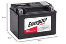 12V TX9 AGM Battery for Motorcycles and ATVs, 120 CCA, 8 Ah