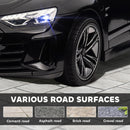 12V Black Audi RS e-tron GT Kids Electric Ride-On Car with Remote Control and Suspension
