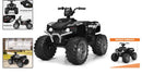 Black 12V Electric Kids ATV Ride-On Car with LED Lights and Music for Boys and Girls