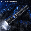 AKNEAR 99000 Lumens Rechargeable LED Flashlight Set with USB-C Zoom Function