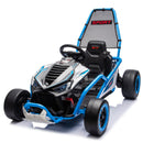24V 400W Children's Electric Drift Go-Kart with Roll Cage, Safety Harness, and Bluetooth