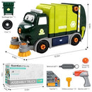 Electric Drill Take Apart Truck Toy Set - Build and Dismantle Garbage Truck