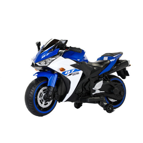 12V Electric Kids Ride-On Dirt Bike with Training Wheels for Children