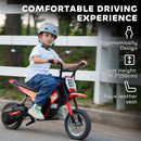 24V Electric Dirt Bike for Kids with Rear Suspension, Red