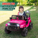 12V Remote-Controlled Kids Truck, Battery-Powered 4-Wheel Ride-On Car