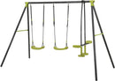 Triple Metal Children’s Swing Set Safe for Outdoor Play Supports up to 440lbs