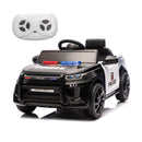 12V Electric Police Cruiser for Kids with Remote Control and LED Lights