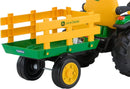 Peg Perego John Deere Ground Force 12 Volt Extra-Large Ride-On Tractor with Trailer