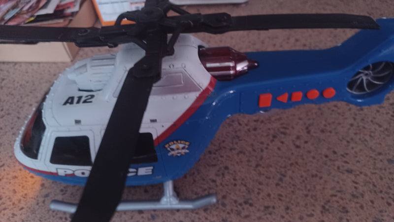 Working State Road Rippers Rush and Rescue Helicopter Toy with Batteries Included