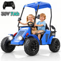 36V Electric Golf Cart for Kids - 2 Seater Ride-On with Remote Control & MP3 Feature