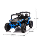 24V Children’s UTV with Remote Control, Bluetooth Audio, and 4-Wheel Suspension