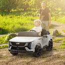 12V White Cadillac Escalade IQ Kids Ride-On Truck with Remote Control for Two