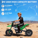 24V Electric Dirt Bike for Kids with 350W Motor - 13 MPH Ride-On Motorcycle