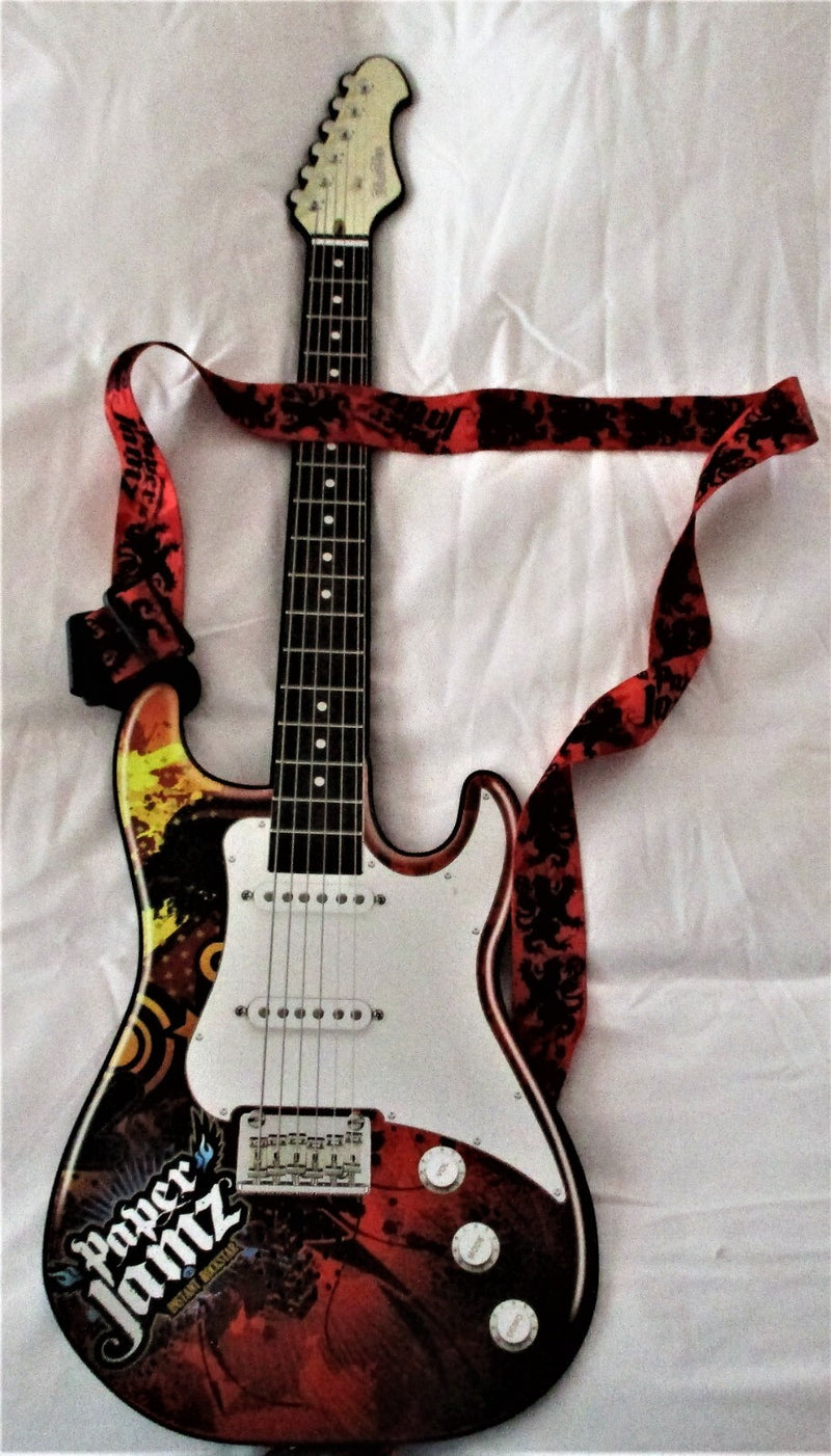 Paper Jamz Guitar with Amplifier, Speaker, and Cable – Tested and Working