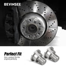 Bevinsee Pair of Brake Disc Rotor Screw Set Compatible with 34211161806