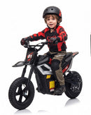 24V 10Ah Electric Dirt Bike for Kids with 350W Brushless Motor and Bluetooth, Suitable for Ages 10+