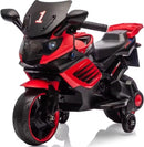 Kids' Motorcycle Ride-On Toy with Training Wheels, Headlights, Music, and Horn for Ages 3-6