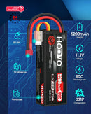 HOOVO 11.1V 3S 5200mAh 80C Hard Case LiPo Battery for RC