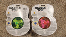 Set of 2 Dazzle Top Light-Up Motorized Spinning Toys Perfect for Holiday Surprises