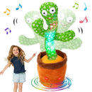 Musical Dancing Cactus Plush Toy with 120 Songs and Voice Repeat Function