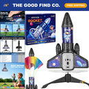 Kids' Outdoor Rocket Launcher with 200ft Launching Capability | Auto-Launching Parachute Toy