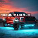 4-Pack RGBW LED Rock Lighting for UTVs, ATVs, Golf Carts, RZRs, SXSs, Trucks, and Jeeps