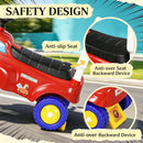Crimson Fire Engine Ride-On Toy for Toddlers Featuring Music and Horn