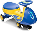 2-in-1 Wiggle Car with Pedal for Kids, Electric Ride-On Toy with Dual Speed