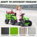 12V Electric Tractor with Trailer for Kids to Ride