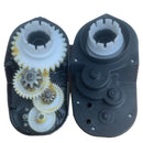 24V High Torque 30000RPM Gearbox for Powered Wheels with Large Axle Opening