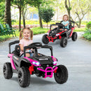 12V Battery Operated Electric Ride-On Car for Kids with Remote Control, LED Lights, and Music