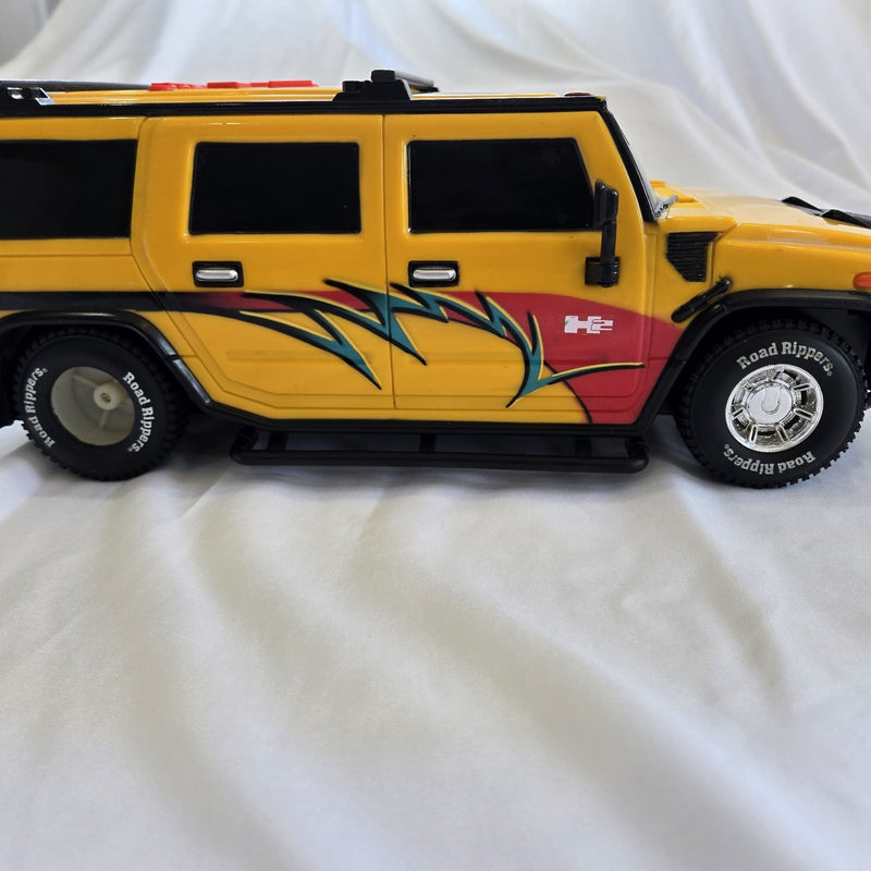 Yellow 2006 Hummer H2 Toy with Voice, Lights, and Horns - Road Ripper Model