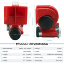 NEOGET 12V Compact Twin Tone Air Horn with Compressor