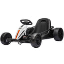 Qaba 24V Dual Motor Electric Drift Go Kart for Kids Ages 6 and Up, White