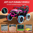 24V Electric UTV for Kids, 400W Ride-On Truck with Parental Remote and LED Lights, Blue