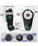 Set of 2 High-Speed 24V RS555 Steel Gears Motors with 35000RPM Gearbox for Power Wheels