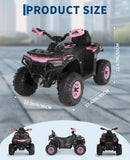 12V Off-road ATV Ride-On Toy for Kids with MP3, LED Flag, and Remote Control